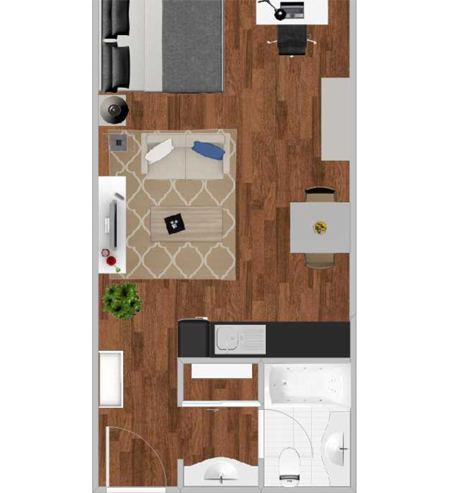 Large Studio Floor Plan Image